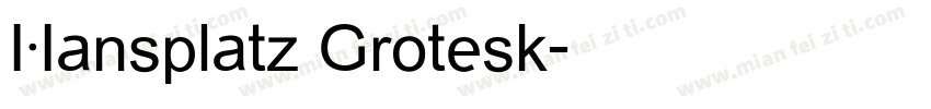 Hansplatz Grotesk字体转换